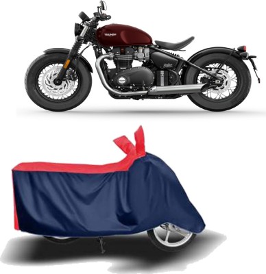 Exciting collections Two Wheeler Cover for Triumph(Bonneville Bobber, Red, Blue)