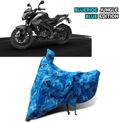 BLUERIDE Two Wheeler Cover for Bajaj(Pulsar NS 200, Blue)