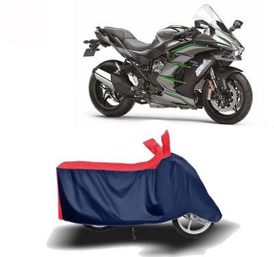 Exciting collections Two Wheeler Cover for Kawasaki(Ninja H2, Red, Blue)