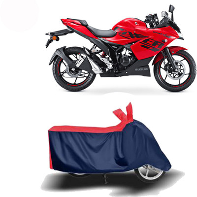 Exciting collections Two Wheeler Cover for Suzuki(Gixxer SF 150, Red, Blue)