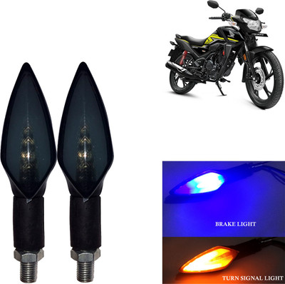 DvineAutoFashionZ Front, Rear, Side LED Indicator Light for Honda Universal For Bike(Amber, Blue)