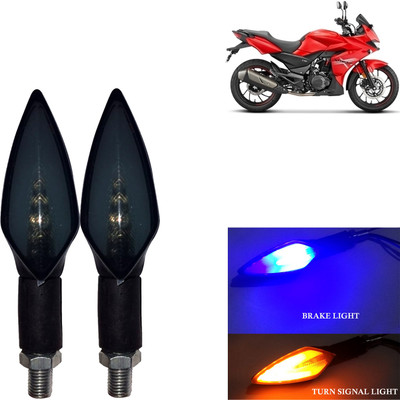 DvineAutoFashionZ Front, Rear, Side LED Indicator Light for Hero Universal For Bike(Amber, Blue)