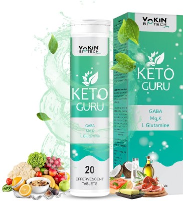 Vokin Biotech Keto Guru Tablets For Weight Loss Dietary Supplement Effervescent Water Soluble(20 Tablets)
