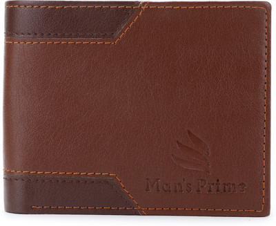 mans prim Men Formal Brown Artificial Leather Wallet(5 Card Slots)