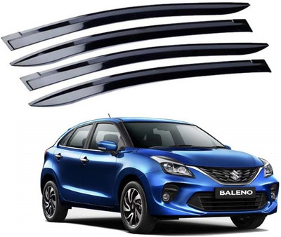 ASRAUTO For Front, Rear Wind Deflector(Tinted Maruti Baleno)