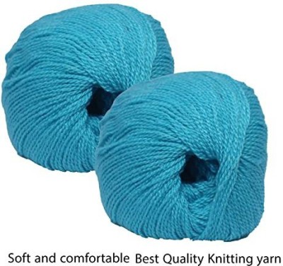 DOUZAND 200gm Sky Blue 3ply Original Crochet Wool Hand Knitting Yarn.