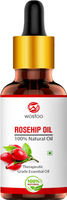 Wostoo Rosehip Seed Oil - Cold Pressed Pure & Undiluted Carrier Oil(10 ml)