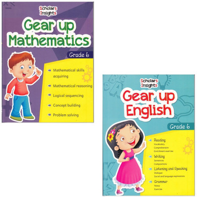 Gear Up English & Maths Grade 6 (Set of 2)(English, Paperback, Scholars Insights)