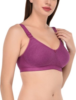 Viral Girl Women Full Coverage Non Padded Bra(Purple)