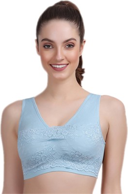 AMOUR SECRET Women Sports Lightly Padded Bra(Light Blue)