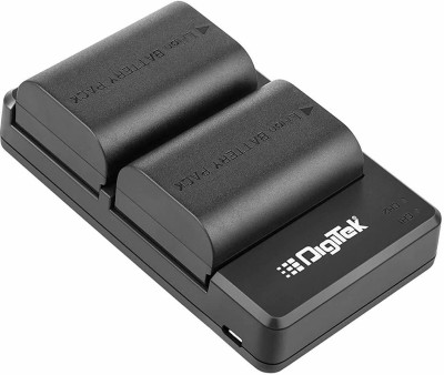 DIGITEK DUC-010 with Two LP E6 Battery Combo (LP E6 + DUC 010)  Camera Battery Charger(Black)