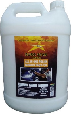 Euro star sup Liquid Car Polish for Metal Parts, Dashboard, Tyres, Exterior, Leather(5000 ml, Pack of 1)