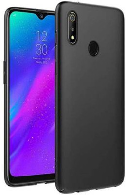 Zuap Back Cover for Realme 3 pro, Plain, Case, Cover(Black, Shock Proof, Pack of: 1)