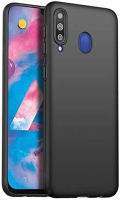 Mozo Back Cover for Samsung Galaxy M30, Plain, Case, Cover(Black, Shock Proof, Pack of: 1)