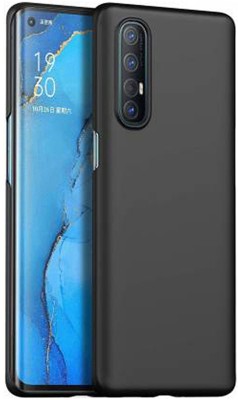 Mozo Back Cover for Oppo reno 4 pro, Plain, Case, Cover(Black, Shock Proof, Pack of: 1)