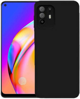 Mozo Back Cover for Oppo F19 Pro Plus, Plain, Case, Cover(Black, Shock Proof, Pack of: 1)