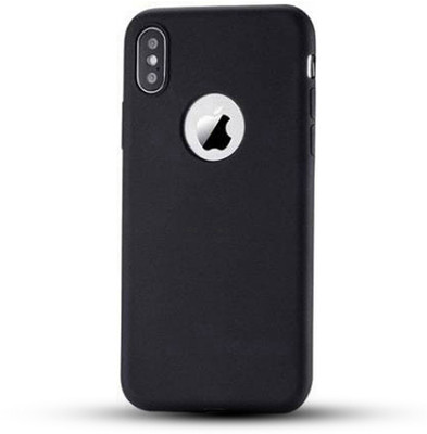 Zuap Back Cover for Apple Iphone X, XS, Plain, Case, Cover(Black, Shock Proof, Pack of: 1)