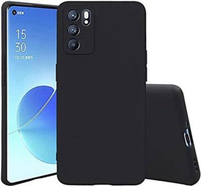 Stunny Back Cover for OPPO Reno6 Pro 5G, Plain, Case, Cover(Black, Shock Proof, Pack of: 1)