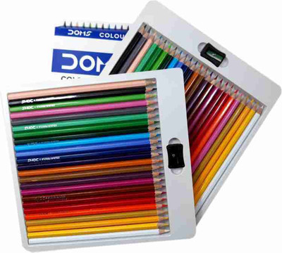 DOMS Colors pencil Sharp circle Shaped Color Pencils(Set of 24, Multicolor)