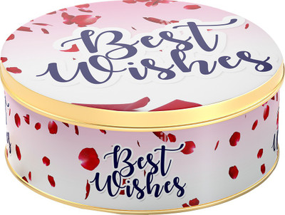 Cookieman Best Wishes Assorted Cookies Gift Pack Box | Assorted Cookies in Tin Box Cookies Biscuit(600 g)