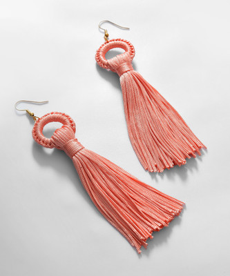 SOHI Gold Plated Drop Earring Fabric Drops & Danglers