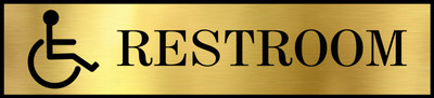 Gugan's Rest Room, Sign of Physically Challanged Emergency Sign(Reflective Sign)