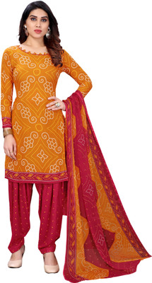 Rensil Crepe Printed Kurta & Patiyala Material