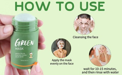 ADJD Green Tea Mud Mask Deep Cleaning Oil Control Hydrating Skin Cream Mask(40 g)