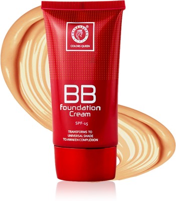 COLORS QUEEN BB Foundation Cream SPF - 15 Foundation(Natural Almonds, 30 g)