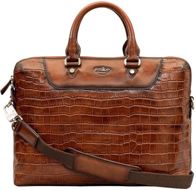 eske Men & Women Brown Messenger Bag