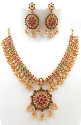 Anujeet Fashion Hub Copper Multicolor Jewellery Set(Pack of 1)