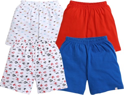 BUMZEE Short For Boys Casual Printed Hosiery(Multicolor, Pack of 4)