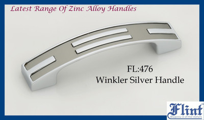 Flint FL : 476 160MM Zinc Cabinet/Drawer Handle(Silver Pack of 1)