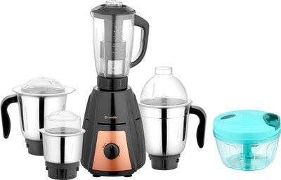 Candes Quick Hand Vegetables and Fruits Chopper & Eathan 900 Mixer Grinder (4 Jars, Black, Gold, Green)