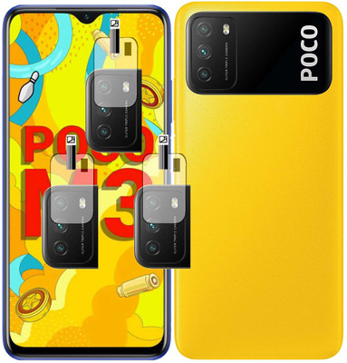 EJZATI Back Camera Lens Glass Protector for POCO M3(Pack of: 3)