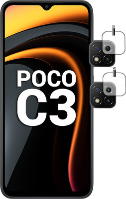 EJZATI Back Camera Lens Glass Protector for POCO C3(Pack of: 2)
