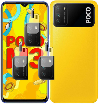 EJZATI Back Camera Lens Glass Protector for POCO M3(Pack of: 3)