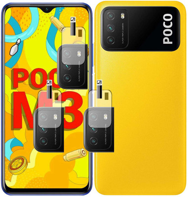 EJZATI Back Camera Lens Glass Protector for POCO M3(Pack of: 3)