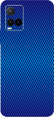 BUGGU vivo Y33T Mobile Skin(Ultra Super Royal Blue Carbon Fiber Skin With High Matte Finish.)