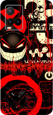 BUGGU vivo Y33T Mobile Skin(Ultra Super Red Graffiti Skin With High Matte Finish.)