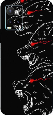 BUGGU vivo Y33T Mobile Skin(Ultra Super Night Angry Wolf Skin With High Matte Finish.)