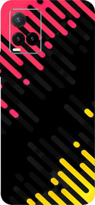 BUGGU vivo Y33T Mobile Skin(Ultra Super Many Hued Abstract Lines Skin With High Matte Finish.)