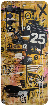 BUGGU Realme Narzo 30 Mobile Skin(Ultra Super Multicolor GraffitiSkin With High Matte Finish.)