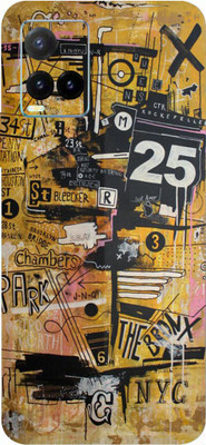 LAMHA Vivo Y33T Mobile Skin(Ultra Super Multicolor Graffiti With High Mattte Finish.)