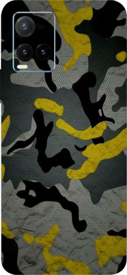 BUGGU vivo Y33T Mobile Skin(Ultra Super Camouflage Military yellow Skin With High Matte Finish.)