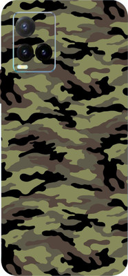 BUGGU vivo Y33T Mobile Skin(Ultra Super Camouflage Military Green Skin With High Matte Finish.)