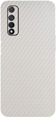 BugguSkin Realme Narzo 30, realme narzo 30 Mobile Skin(Ultra Super White Carbon Fiber Skin With High Mattte Finish.)