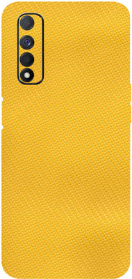 BUGGU Realme Narzo 30 Mobile Skin(Ultra Super Yellow Carbon Fiber Skin With High Matte Finish.)