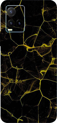 BUGGU vivo Y33T Mobile Skin(Ultra Super Thunderstorm Black Abstract Skin With High Matte Finish.)