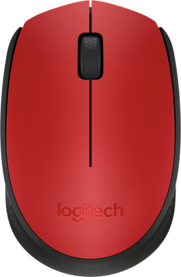 Logitech M171 / Optical Tracking, Ambidextrous Wireless Optical Mouse (2.4GHz Wireless, Red, Black) For Rs. 525 @ 38 %